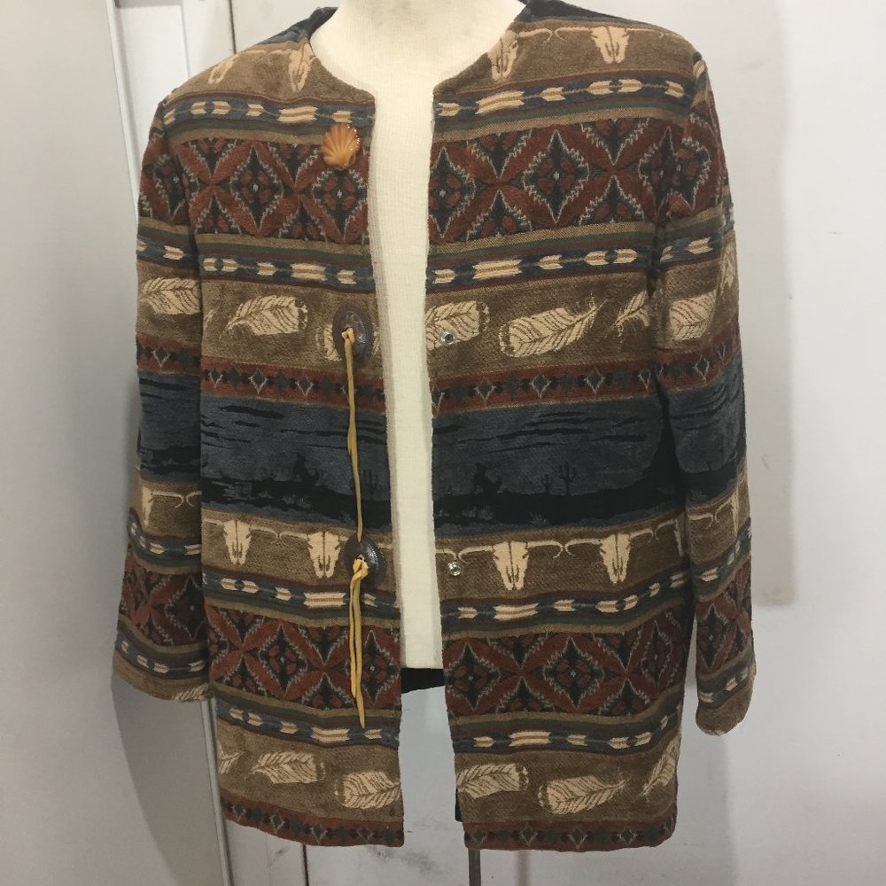VINTAGE  MULTICOLOR JACKETS SIZE L